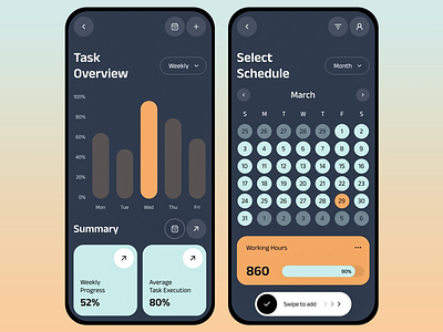 Task Management Mobile App app application calender design management mobile mobile app mobile application mobile platform platform task task management task managemnt app task manager to do list ui ui design ux ux design uxui