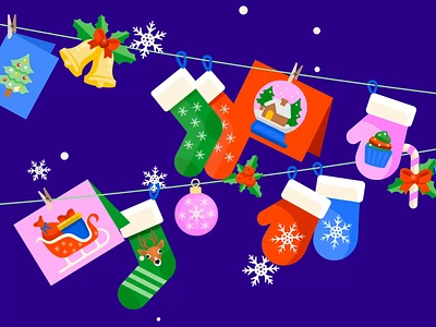 Christmas- Icons branding celebration character design christmas christmas tree design design asset festive graphic design holiday icon iconscout illustration presents reindeer sleigh snowglobe snowman vector winter