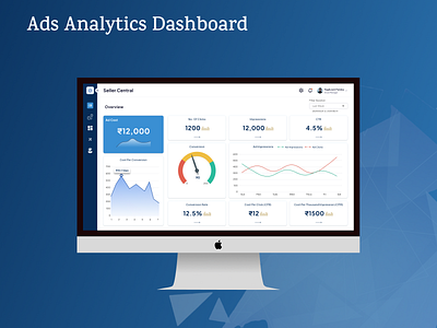 Amazon ads analytics dashboard ui