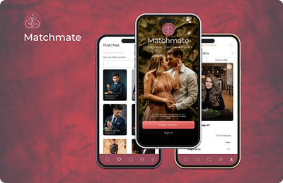 Matchmate - Connecting Hearts, One Swipe at a Time app experience graphic design interface making match ui ux uxlaws