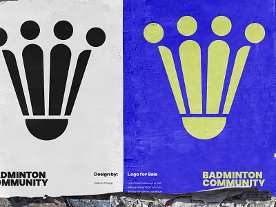 Badminton Community Logo. badminton badminton championship badminton championship logo badminton community badminton community logo badminton league badminton league logo badminton logo community community logo graphic design logo logo design logo designer logo maker racket sailcupdesign shuttlecock shuttlecock logo sport