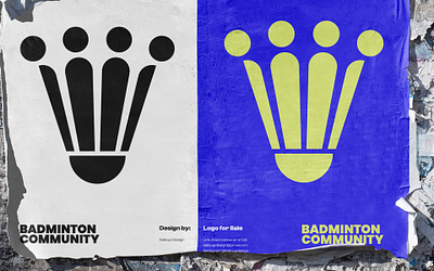 Badminton Community Logo. badminton badminton championship badminton championship logo badminton community badminton community logo badminton league badminton league logo badminton logo community community logo graphic design logo logo design logo designer logo maker racket sailcupdesign shuttlecock shuttlecock logo sport