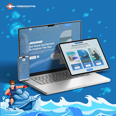 Explore the Depths: Dive into Adventure with Jetz agencycreatives elementor uiux webdevelopment website wedsesign