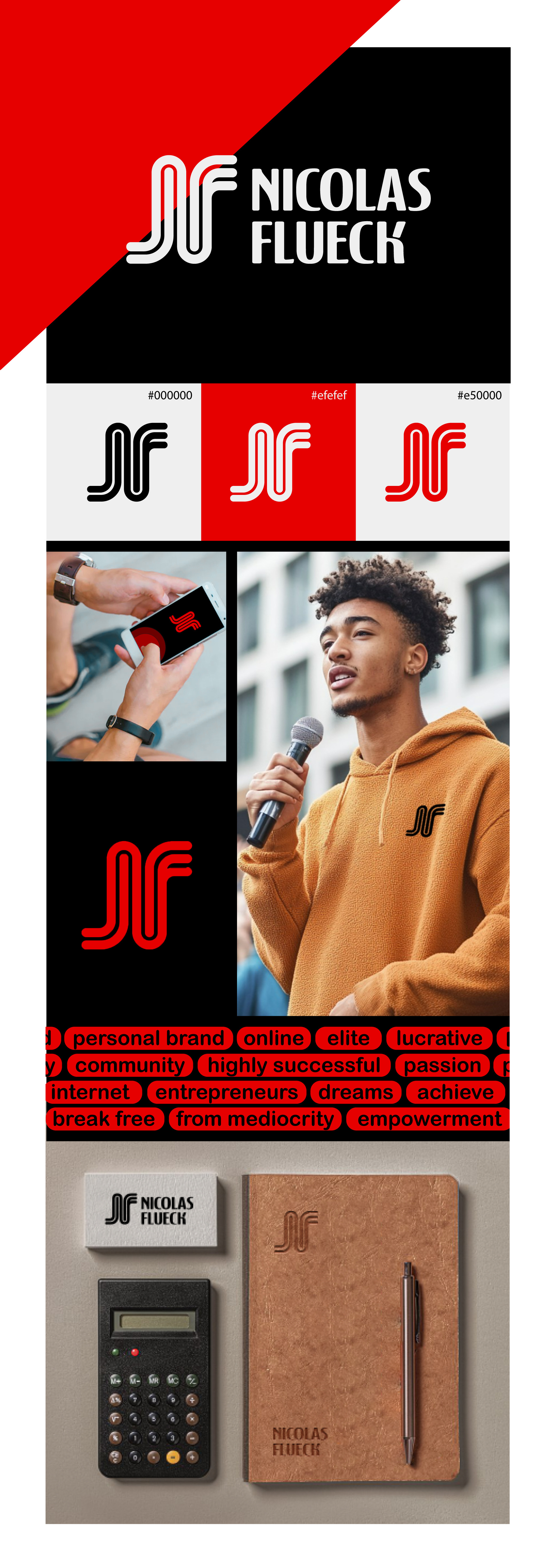 Nicolas Flueck brandidentity creative excellence creativelogos dribbblelogos elite elite branding empowerment graphic design initial logo logolove logomark logoprocess luxury identity minimallogo modernlogo monogram monogramlogo nf logo personal brand uniquelogos