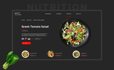 Nutrition website design food landing page food website landing page nutrition nutrition landing page nutrition website ui ux design website design