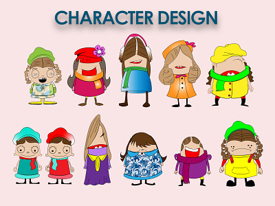 CHARACTER DESIGN IN [AI] banner design branding design designing graphic design illustration logo photoshop ui vector