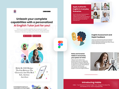 Habla Landing Page uidesign uiux web website design