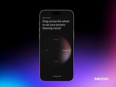 MOOD—Music That Moves With You ai animation app design apple music bot branding colorful dailyui design emotion feelings interaction interaction design ml music product design prototype spotify ui ux