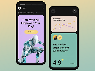 Daily TaskOrginizer App Design ai ai app ai enhanced all in action app boost with ai creative creative tech design future of work innovative tech innovative technology simplifying tasks smart scheduling sparking task automation tech for efficiency ui ux work smarter