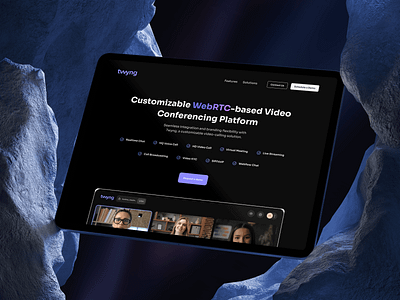 Twyng – A Seamless Custom Video Conferencing Experience app branding design graphic design illustration logo typography ui ux vector videocalling videocallingapp