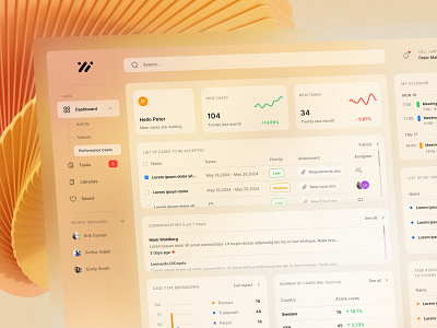 Glassmorphism Dashboard - UI Design consumer design consumer style dashboard dashboard dashboard design dashboard effect dashboard glass effect glass design glass effect glass morphism glassmorphis glassmorphism modern modern dahsboard orange orange dashboard orange glass orange glass effect ui