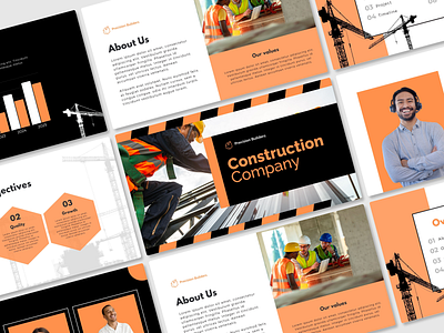 Construction Presentation branding design graphic design typography