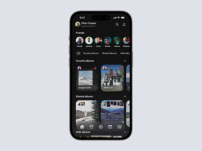 An app for organizing photos you took during your travels app concept design ios ui