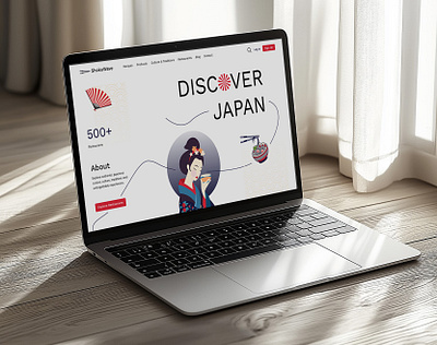 ShokuWave - Japanese Culture Website design food foodculture fooddiscovery graphic design illustration japan japanesecuisine moderndesign recipeplatform restaurant ui ux uxui design web design