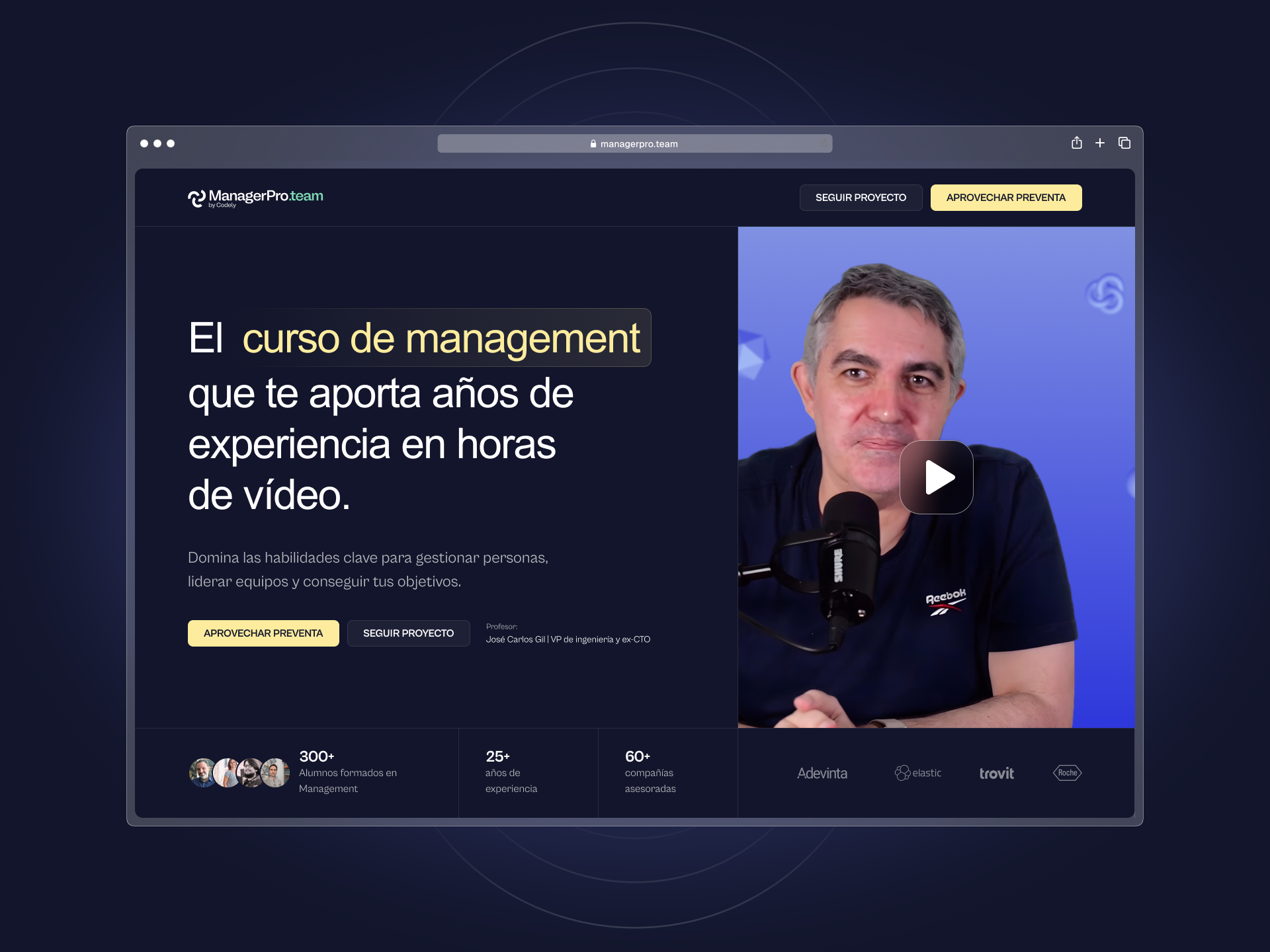 Managerpro.team course figma management real case ui web design webflow
