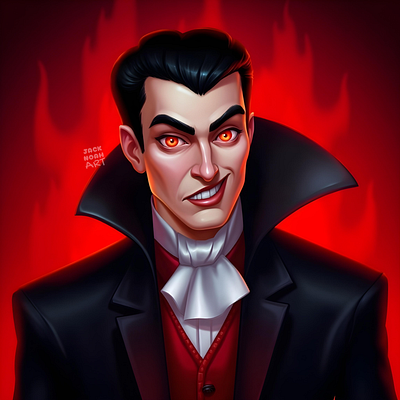 Dracula Character (Game Art) 2d art art design game art game design illustration