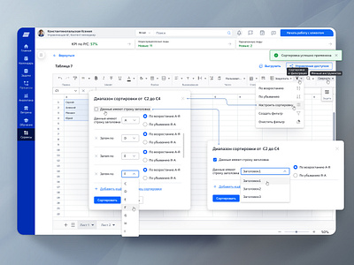 UX/UI functionality Sorting banking application banking crm banking interface banking service crm system dashboard design guidelines design system fintech interactive prototype prototyping sort function table service ui usability testing user flow design user interview user testing ux web design