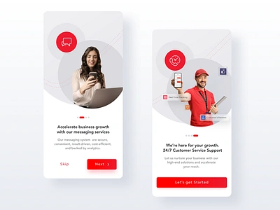 Zapier Mobile App - Onboarding Screens app application clean corporate design interface light theme minimal mobile onboarding product design ui user ux walkthrough