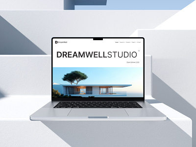 Dreamwell - Real Estate website design agent apartment architecture booking building clean development house housing landing page minimal properties property website design real estate real property rental ui ux web design website