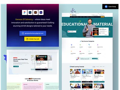 Educlass - Education Website Template career community design education knowledge learn lms science studyabroad success teachersofinstagram teaching tem ui ui design university ux design web design website website redesign
