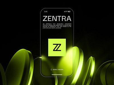 Zentra - Mobile App Concept agency app design apps concept creative digital digital agency landing layout mobile mobile app design ui ui design uiux concept web design