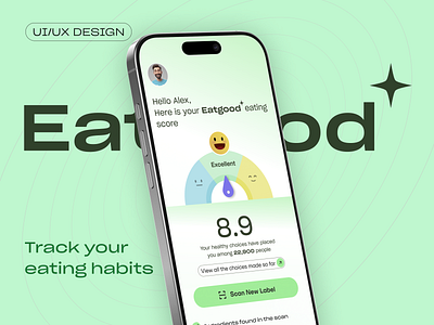 Eatgood - App Design app design app ui application design food app health app modern app design ui uiux user experience user interface design