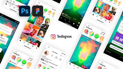 Free Instagram Template 2025 anagramdesign design figma free free instagram mockup free instagram template free mockup free template freebie freebies instagram instagram 2025 instagram ui mockup photoshop psd social media template ui