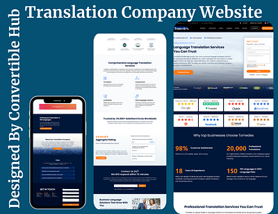 A Translation Website I Designed On Gohighlevel. animation branding design funnel graphic design illustration logo translation translator website