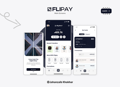 FLIPAY Mobile App UI app appdesign branding design mobile ui ui ux