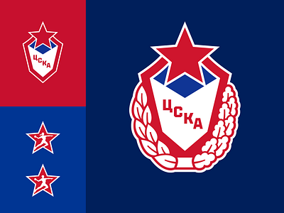 Restyling of CSKA Handball army cska design handball logo q10 shield sport sports sports branding sports design sports identity sports logo star