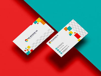 Stylish Business Card For Artist artist card branding branding card business card business card design business card mockup card card design card set colorfull fashion card graphic design identity card minimalist stationery typography vector visiting card visiting card design