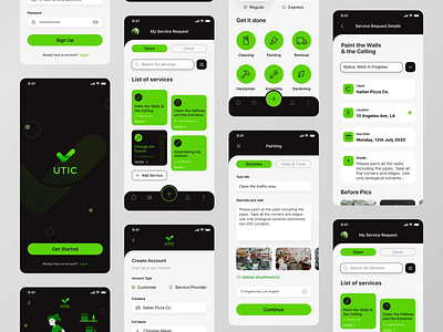 Cleaning & Maintenance Services App (Case Study) case study product ui ux