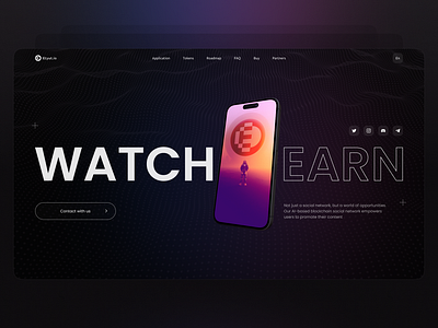 Etyut.io – Landing Page Design app crypto design landing page ui ux