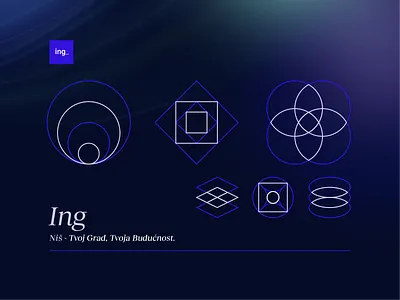 ING_ abstract branding design graphic design icon icon set illustration line logo minimal outline shape simple ui ux vector