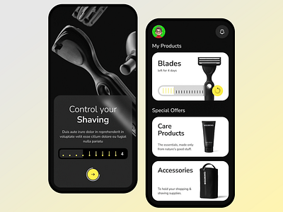 Shaving Supply App app app design app interface app interface design app ui app ux design ecommerce app interface design intuitive design mobile mobile app design mobile ui mobile ux shaving app ui ui design user experience ux ux design