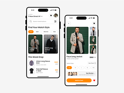 Fashion E-commerce App app ui design e commerce app e commerce store fashion e commerce logo mobile app mobile app ui product design ui uiux