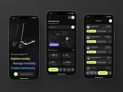 E-scooter App bike bike app biking charging app charging app dark ui dark app dark app ui dark ui dark ui trends dark ui trends 2024 e scooter e scooter app electric scooter electric scooter app escooter escooter app scooter scooter app ui ui trends 2024