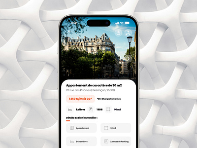 Property Details - iOS App (UI/UX) graphic design prototype ui ux