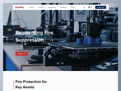 Fire Protection Solutions Website Design brand identity brand strategy branding fire suppression fire website design logo design web design web development