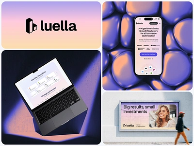 Luella - Brand Identity ai solutions branding design growth logo marketing optimize saas ui uiux ux vivid motion web design