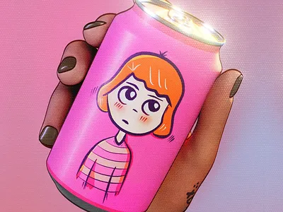 cartoon style 3d beer can 2d style 3d animation beer c4d can cartoon design graphic design hand illustration motion graphics