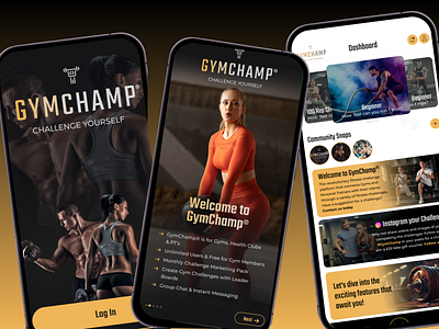 Gym Training Mobile App Design Template android app design app branding design graphic design gym app design illustration ios app template logo mobile app design typography ui ux vector