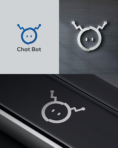 Chat Bot Logo bot branding connection customer care design graphic design icon logo logo design logo inspire logos message service tech techonology vector