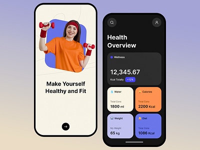 Fitness App Concept ]activity trracker app design app ui app ux daily activity design exercise fitness fitness app fitness mobile app gym mobile app sport tracker tracking app ui ui design ux ux design uxui