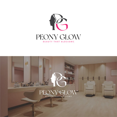 Peony Glow branding graphic design logo