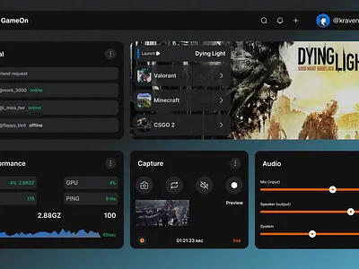 🎮 Gameboard UI Design 🚀 daily ui darkmode dribbble figma gameui gaming gamingdashboard ui ux web design