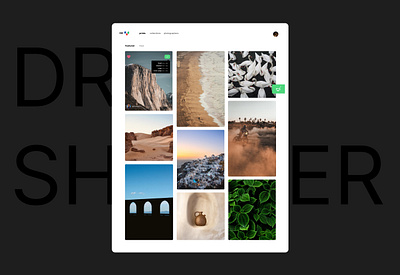 Drip Shutter gallery graphic design marketplace ui ux web