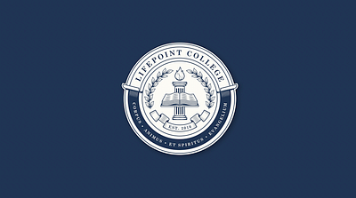 Lifepoint College Seal branding graphic design