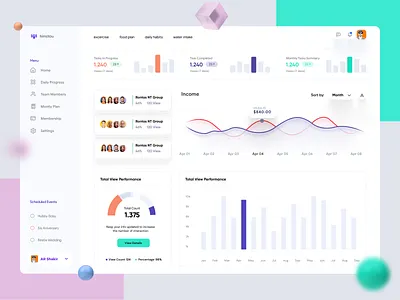 Project Management Dashboard UI admin panel analytics dashboard dashboard design dashboard ui data management data visulizations design homepage management tools project management saas dashboard statistics ui concept ui design