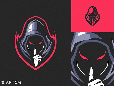 Spectrum mascot gaming logo design art3m art3m studios assassin dark shadow logo esport esports logo gaming graphic design hoodie illustration logo logo design mysterious logo ombre ordre secret shadow spectra spectre spectrum